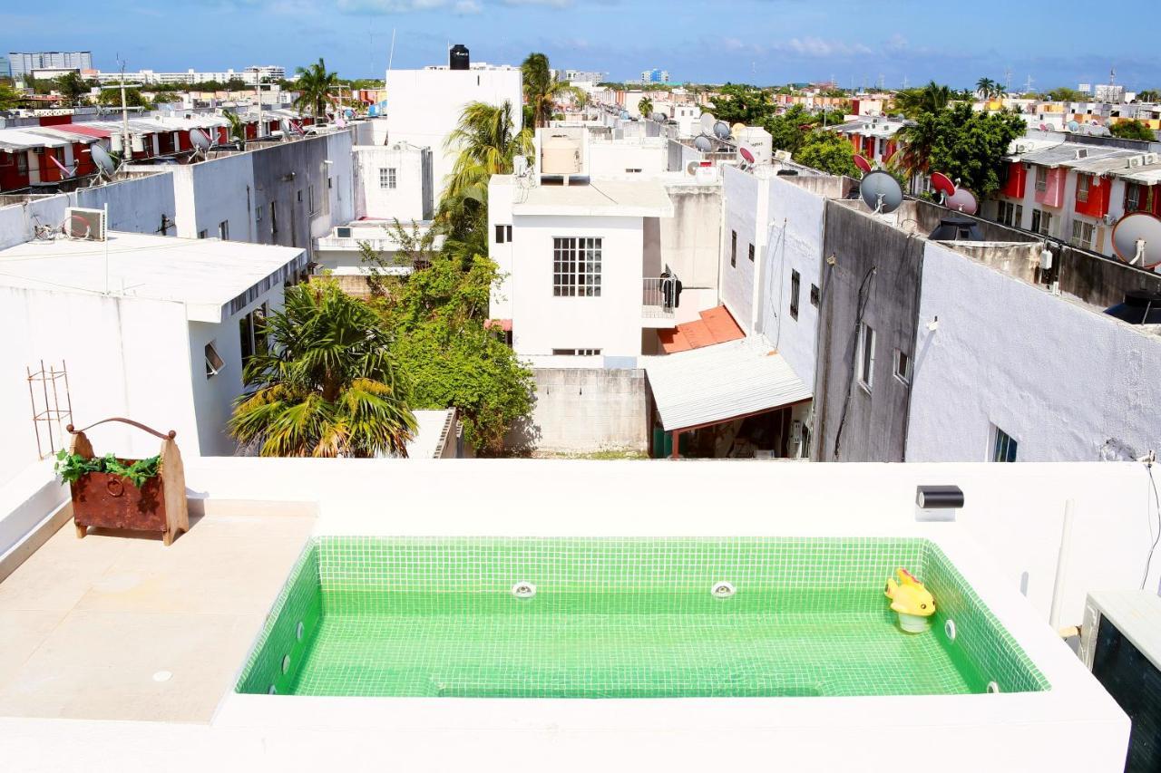 Habitación Privada, Jacuzzi Rooftop, AC, GRAN Wifi Cancún Exterior foto